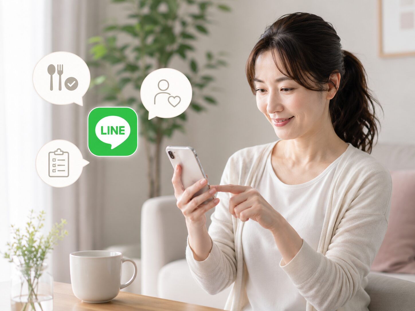 LINEで気軽に相談