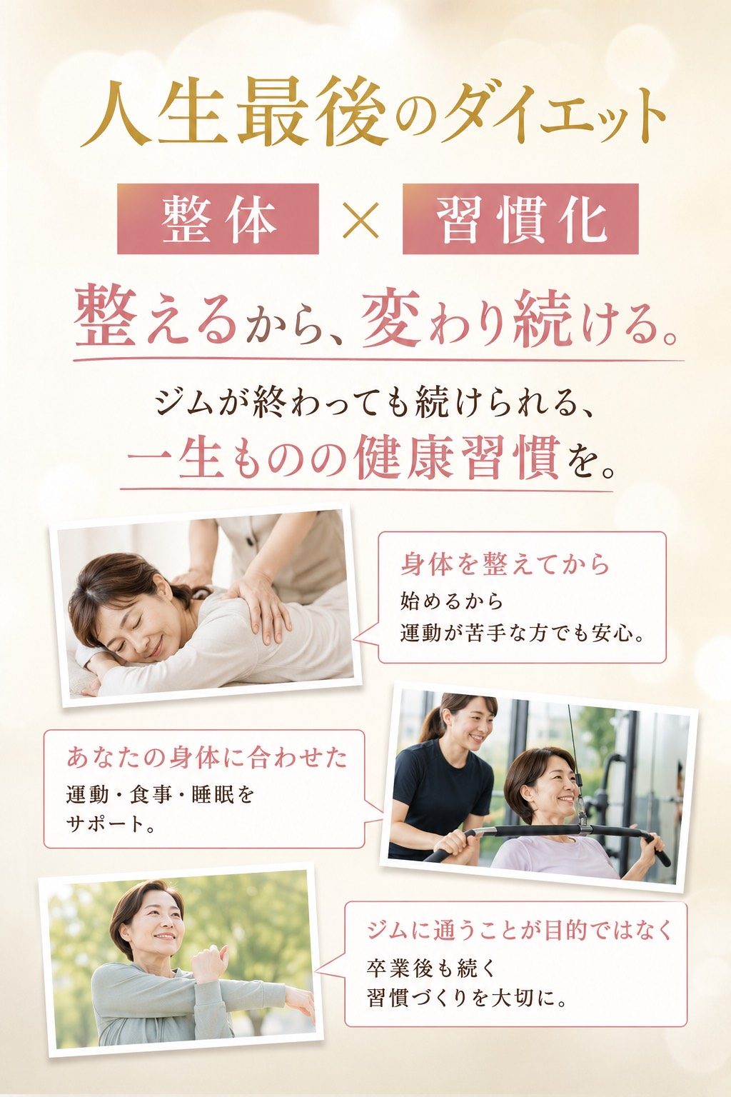 整体×習慣化 整えるから、変わり続ける